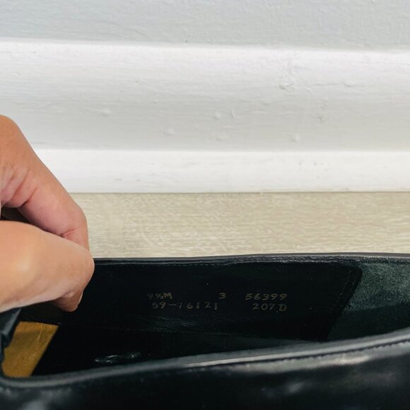 Johnston & Murphy Men's Black Leather Wings Shoes with Tassels Size 9.5M - Picture 7 of 10